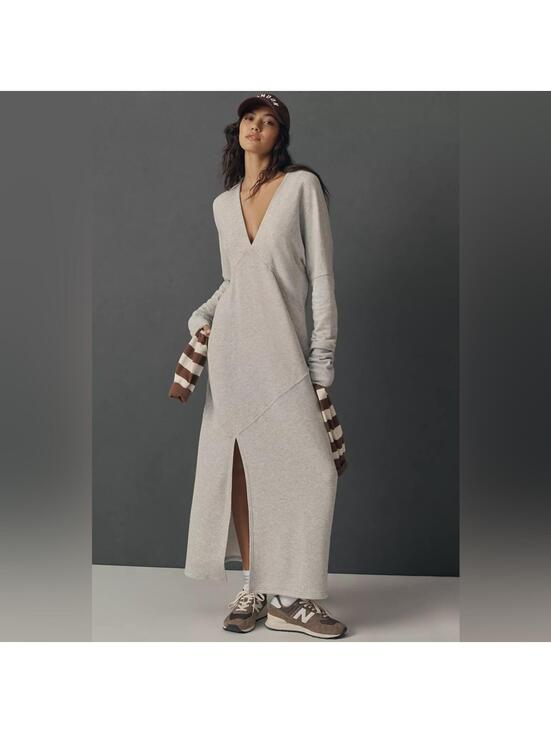 Anthropologie Dresses & Skirts - NWOT Daily Practice by Anthropologie Gray V-Neck Dress Small